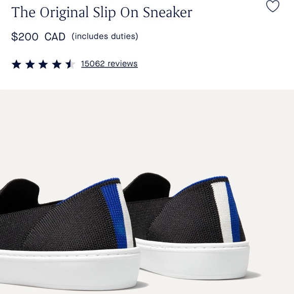 ROTHY’S original slip on sneaker in size 8 - Picture 2 of 4